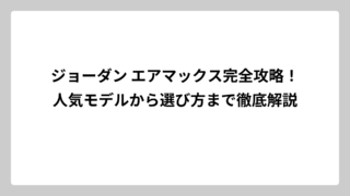 ジョーダン エアマックス完全攻略！人気モデルから選び方まで徹底解説