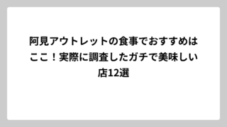 阿見アウトレットの食事でおすすめはここ！実際に調査したガチで美味しい店12選