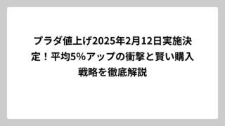 プラダ値上げ2025年2月12日実施決定！平均5％アップの衝撃と賢い購入戦略を徹底解説