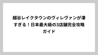 越谷レイクタウンのヴィレヴァンが凄すぎる！日本最大級の3店舗完全攻略ガイド