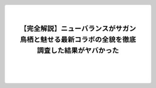 【完全解説】ニューバランスがサガン鳥栖と魅せる最新コラボの全貌を徹底調査した結果がヤバかった