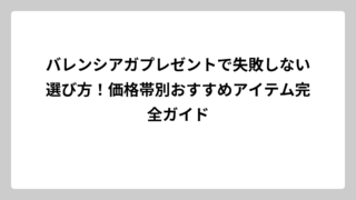 バレンシアガプレゼントで失敗しない選び方！価格帯別おすすめアイテム完全ガイド